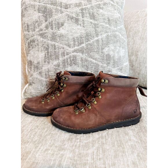 Blaine Born Classic Leather Lace Up Hiking Outdoor Boot Brown 10 Medium - Picture 7 of 10